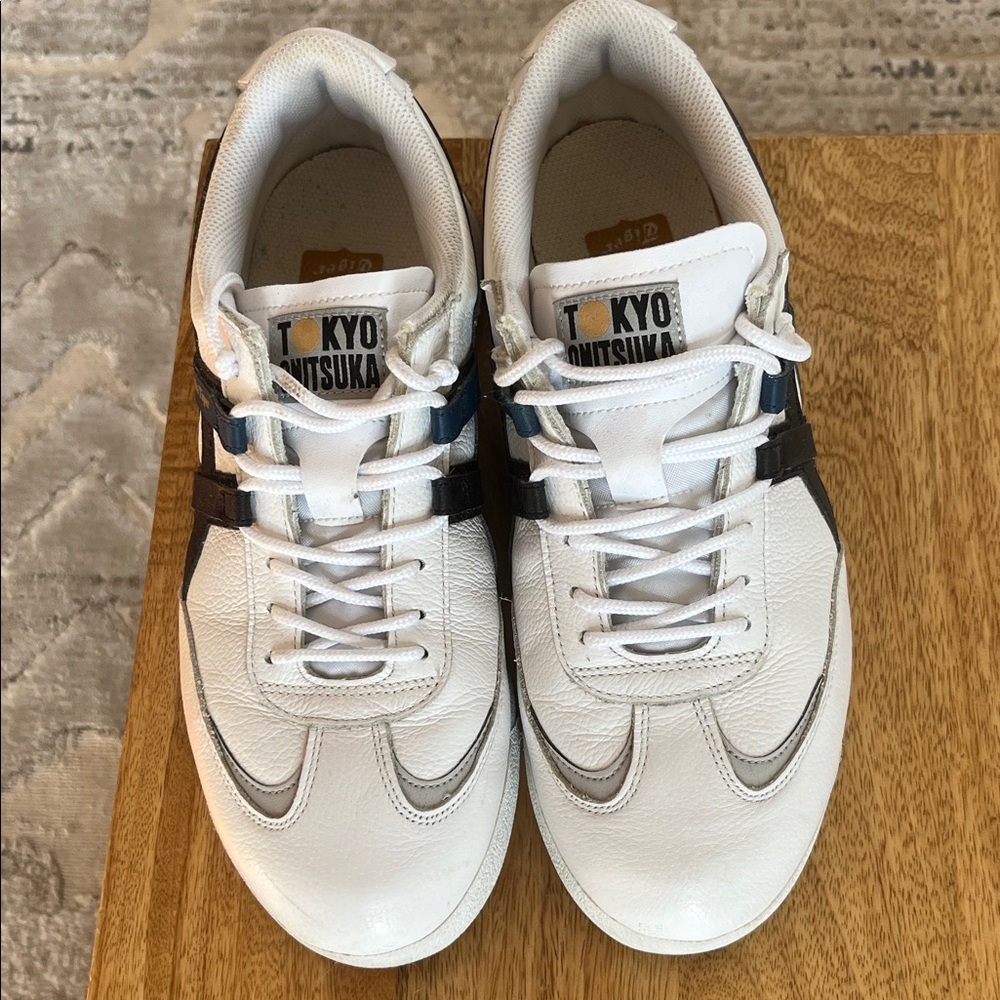 Onitsuka Tiger by Asics White and Black Sneakers - Picture 2 of 5